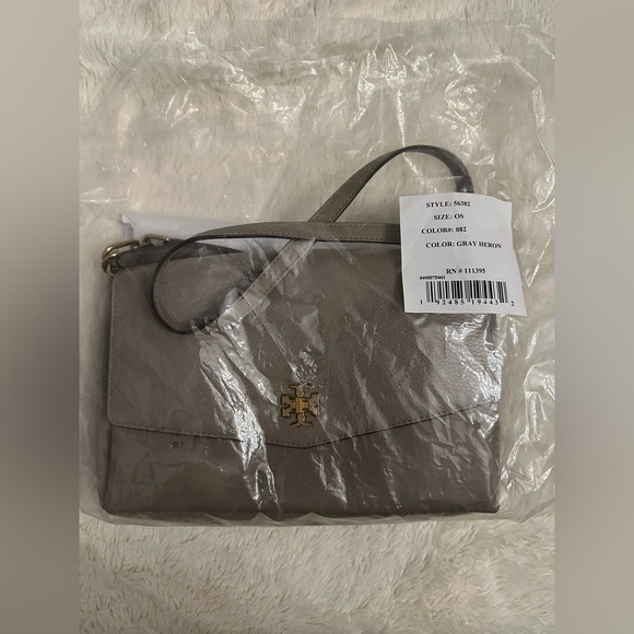 Tory Burch Kira Mixed Leather Shoulder Bag - Picture 11 of 11